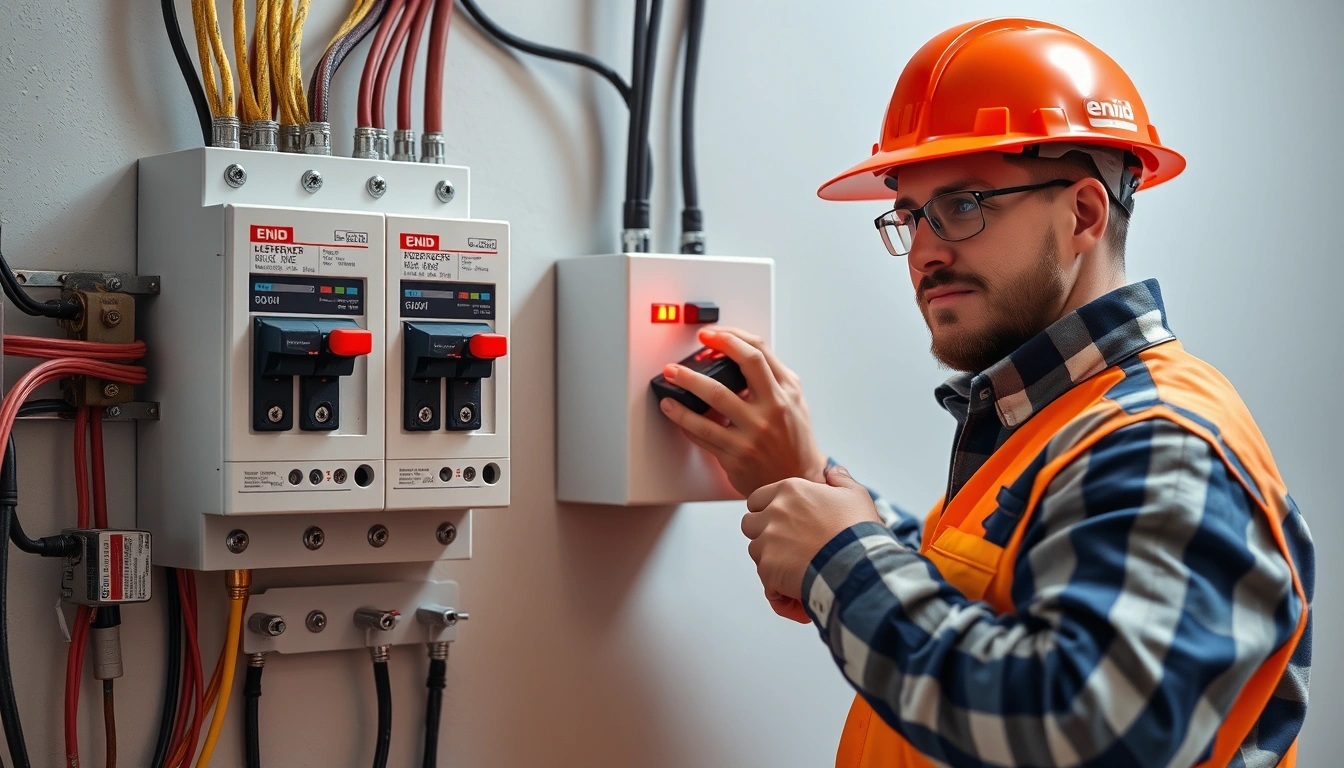 hot circuit breaker Enid electrician